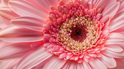 Vibrant Close-up of Pink Gerbera Daisy - Floral Beauty and Elegance