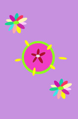 flowers and butterflies