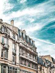 Fototapeta premium Street view of downtown Reims, France