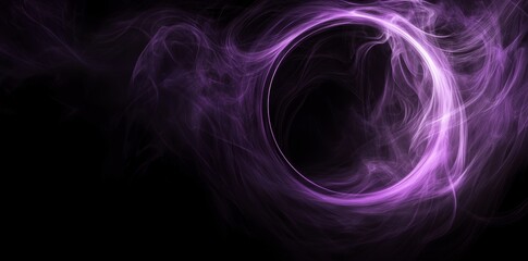 Naklejka premium For an exciting Halloween backdrop, smoke or fog explodes outward from a circular empty center, creating a spooky Halloween atmosphere.