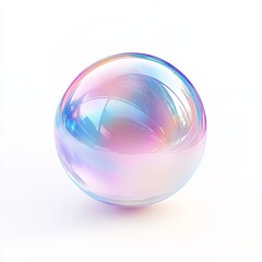 Obraz premium An isolated PNG with a transparent background, containing a single bubble effect