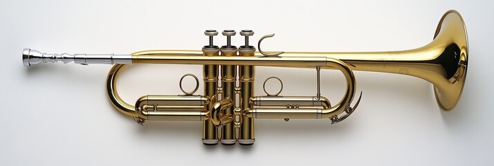 Fototapeta premium Transparent Trumpet horn PNG.