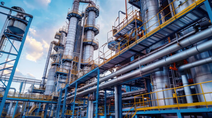 Fototapeta premium AI optimizing energy efficiency in industrial processes
