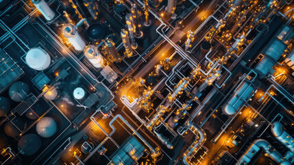 Fototapeta premium AI optimizing energy efficiency in industrial processes