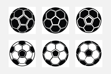 set of soccer balls