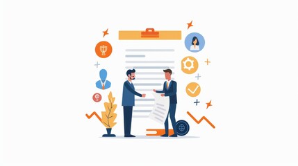Business Deal Handshake: Agreement & Success