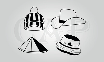 Cap vector sport clothing sketch of baseball Back cap line art detailed hat drawing