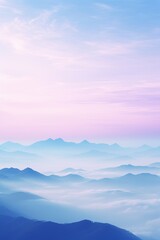 Fototapeta premium Serene landscapes with mountains and clear blue skies on sunny days.