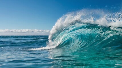 Fototapeta premium A Serene View of Softly Rolling Ocean Waves