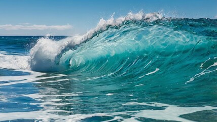 Obraz premium A Serene View of Softly Rolling Ocean Waves