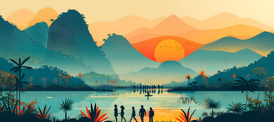 Produce an infographic on the impact of modern challenges on indigenous communities and their cultural resilience