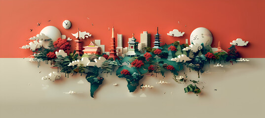 Produce an infographic on the impact of globalization on traditional sociocultural patterns, highlighting changes and adaptations