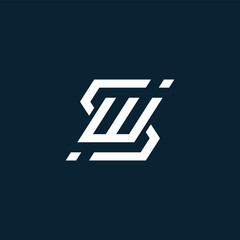 Letter E J logo design. creative minimal monochrome monogram symbol. Universal elegant vector emblem. Premium business logotype. Graphic alphabet symbol for corporate identity