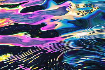 Iridescent Waves Backgrounds