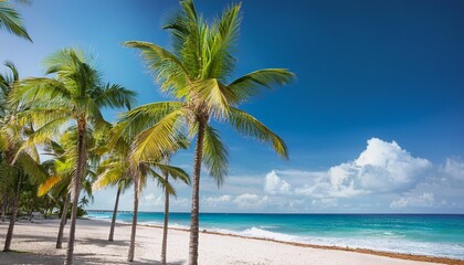 palm trees on the beach
