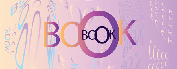 School book banner and poster artistic design
