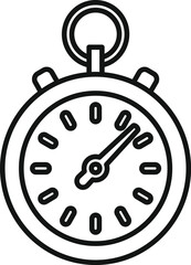 Simple and minimal stopwatch icon representing time passing by