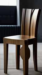 white colour Chair design ai photo