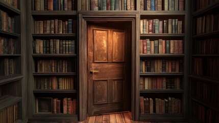 Secret Door in a Library