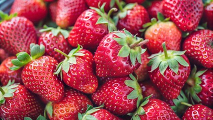 Close-up of Fresh Strawberries