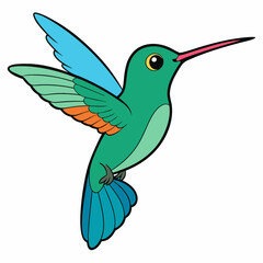 Hummingbird isolated on white, hummingbird vector illustration, bird on a branch vector art, hummingbird silhouette, bird vector icon, hummingbird on a branch line art, eps, hummingbird on a branch ca