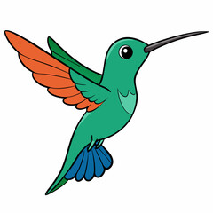 Hummingbird isolated on white, hummingbird vector illustration, bird on a branch vector art, hummingbird silhouette, bird vector icon, hummingbird on a branch line art, eps, hummingbird on a branch ca