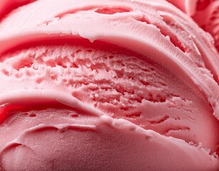 Fototapeta premium Strawberry flavor gelato - full frame background banner detail. Close up of a surface texture