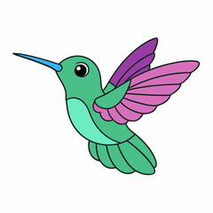 Hummingbird isolated on white, hummingbird vector illustration, bird on a branch vector art, hummingbird silhouette, bird vector icon, hummingbird on a branch line art, eps, hummingbird on a branch ca