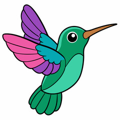 Hummingbird isolated on white, hummingbird vector illustration, bird on a branch vector art, hummingbird silhouette, bird vector icon, hummingbird on a branch line art, eps, hummingbird on a branch ca