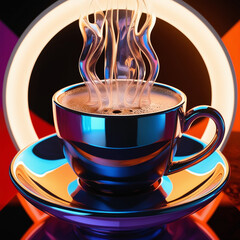 The Art Of Drinking Tea cup ai photo