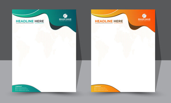 Luxurious Business Letterhead Template: Premium and High-End Designs for Sophisticated Corporate Communications, Dynamic Professional Letterhead Design.