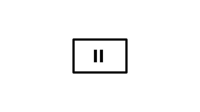 video play and pause button display concept ,video frame concept