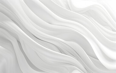 Obraz premium Abstract white background with soft waves for design, vector illustration. White background. grey and white color theme -