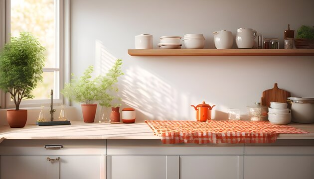 cozy interior kitchen background