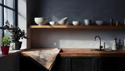 cozy interior kitchen background