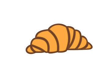 illustration of croissant element decorate vector png