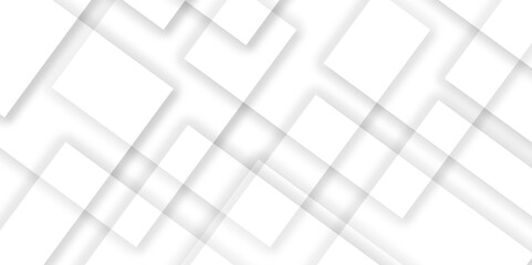 Abstract white and grey geometric overlapping square pattern background with shadow. paper texture design Abstract white background can use for design, background concept, vector illustration.