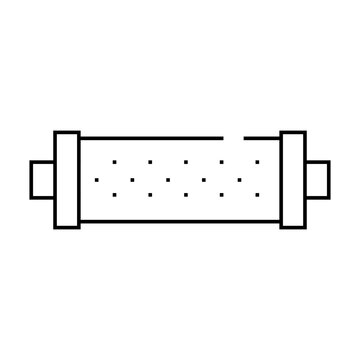 recommend clip art: water strainer line icon vector. water strainer sign. isolated contour symbol black illustration
