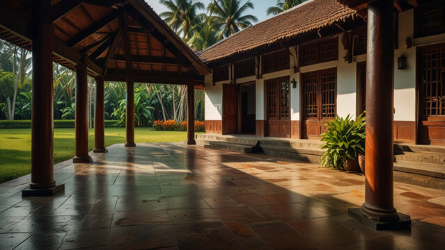 Modern yet Traditional Kerala House - Indian Architecture