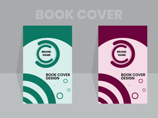 Study business background book cover design template.