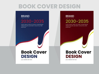 Study business background book cover design template.