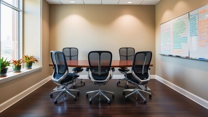 Empty meeting room in office. Modern office.