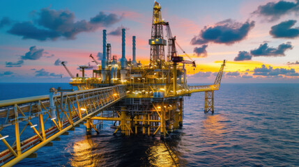 Obraz premium Automation in the oil and gas industry