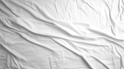 Obraz premium White Wrinkled Fabric Texture