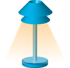 table lamp 3d render