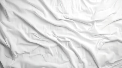 White Wrinkled Fabric Texture