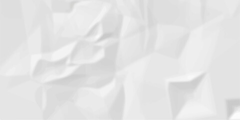 White wrinkly backdrop paper background. panorama grunge wrinkly paper texture. White crumpled and top view textures can be used for background of text or any contents.	