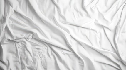 Obraz premium White Wrinkled Fabric Texture