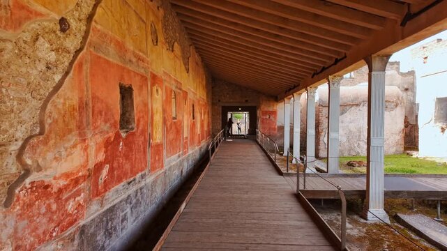Praedia of Julia Felix (Praedia di Giulia Felice), Pompeii, Naples, Campania, Italy, an ancient Roman city buried by Vesuvius in 79 AD