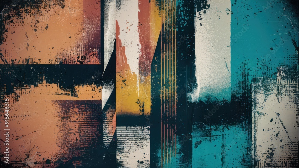 Poster abstract grungy texture background with rough grain and noise featuring a distressed gradient and vi